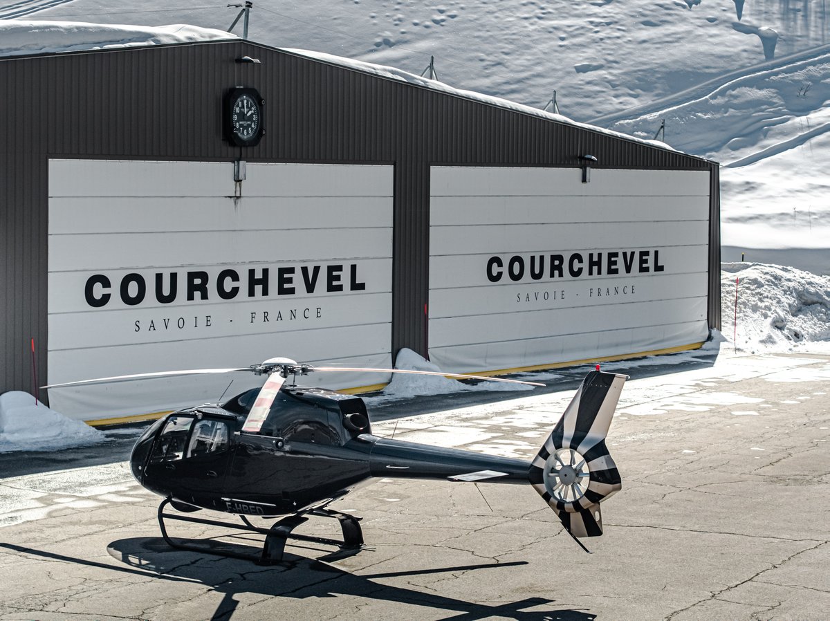Courchevel helicopter hangar door Champion Door